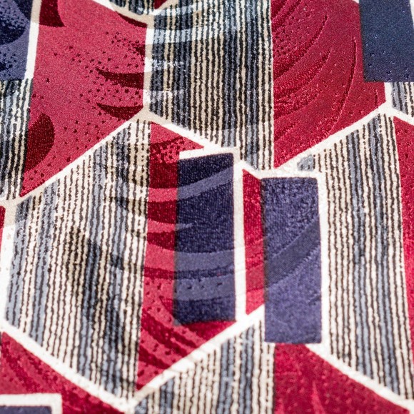 Vintage Robert Talbott Studio Burgundy Navy Abstract Silk Men's Designer Tie - Picture 2 of 5